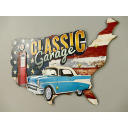 Blechschild Classic Garage Auto