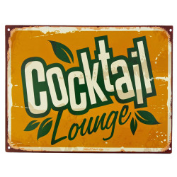 Blechschild Cocktail Lounge