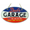 Blechschild Dads Garage oval