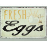 Blechschild Fresh Eggs