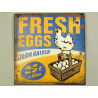 Blechschild Fresh Eggs - C24