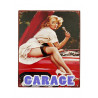 Blechschild Garage Pin Up Girl (A13)