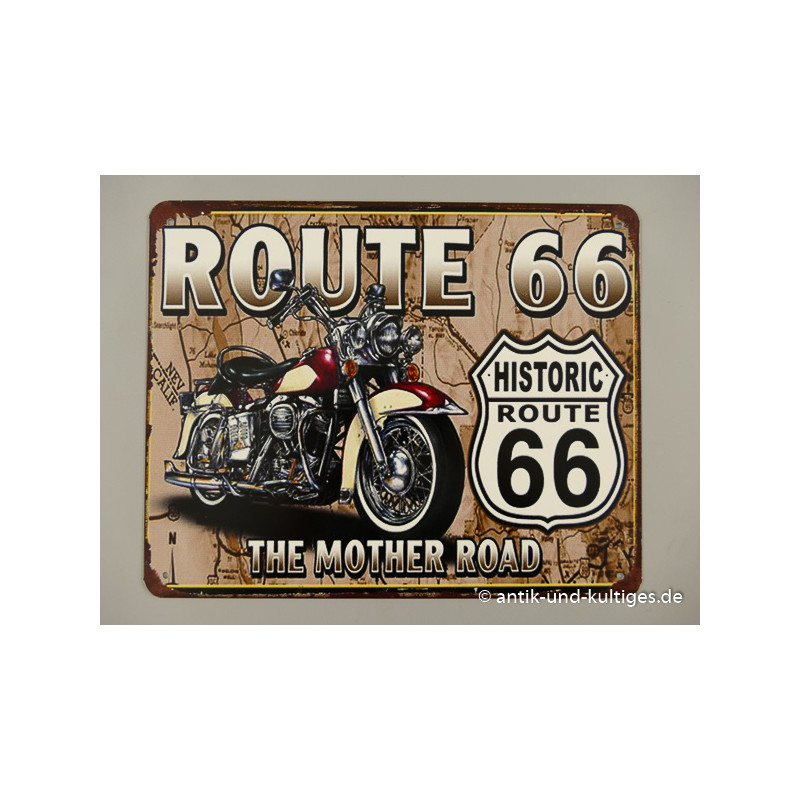 Blechschild Route 66 - A20