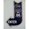 Blechschild Route 66 Enter