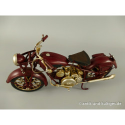Motorrad rot Blechmodell 29 cm