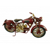 Motorrad rot Blechmodell 29 cm