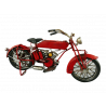 Motorrad rot Blechmodell Oldtimer 32 cm