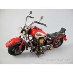Motorrad Motor Cycle rot Blechmodell 36 cm
