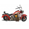 Motorrad Motor Cycle rot Blechmodell 36 cm
