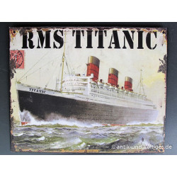 Blechschild RMS Titanic