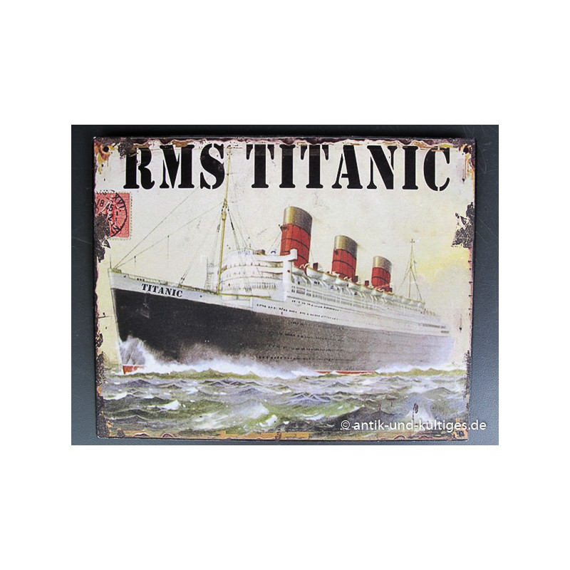 Blechschild RMS Titanic
