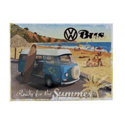 VW Magnet Bulli Ready for the Summer - Nostalgic Art