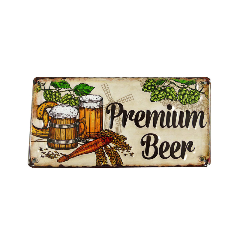 Blechschild Premium Beer
