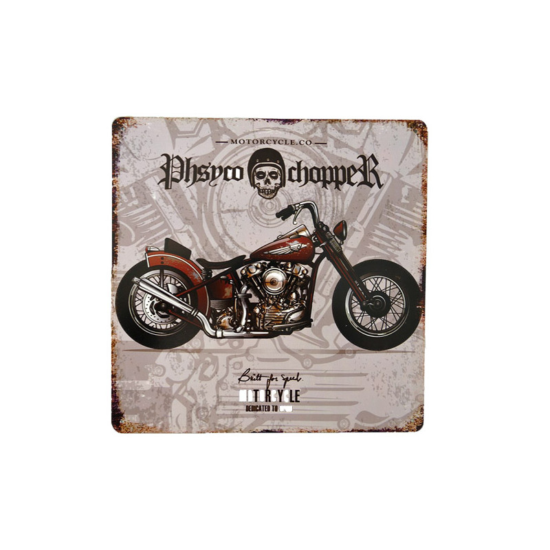 Blechschild Phsyco Chopper Motorcycle