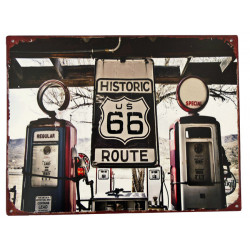 Blechschild Route 66...