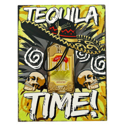 Blechschild Tequila Time