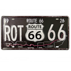 Blechschild Route 66...