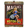 Blechschild Magic 8 Motor Oil