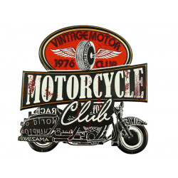 Blechschild Motorcycle Club - U11