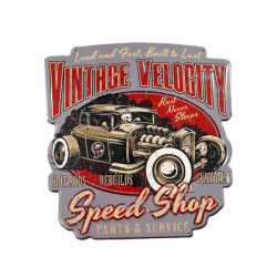 Blechschild Vintage Velocity