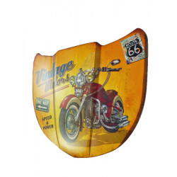 Blechschild Motorhaube Vintage Motors Route 66