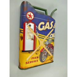 Blechschild Kanister Gas & Oil