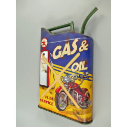Blechschild Kanister Gas & Oil