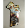 Blechschild Route 66 T-Shirt Freedom Wheels