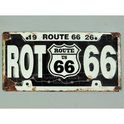 Blechschild Route 66...