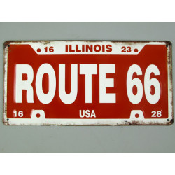 Blechschild Route 66...