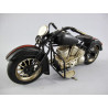 Motorrad schwarz Blechmodell 28 cm