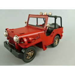 Jeep rot Blechmodell 17 cm