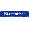 Straßenschild Stammtisch