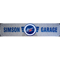 Straßenschild Simson Garage