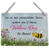 Hängeschild 5-Sterne-Wellness-Oase für Bienen