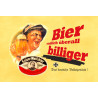 Blechschild Bier endlich überall billiger