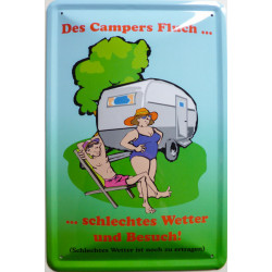 Blechschild Des Campers Fluch