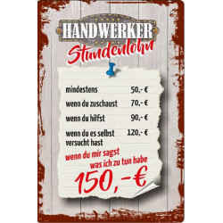 Blechschild Handwerker...