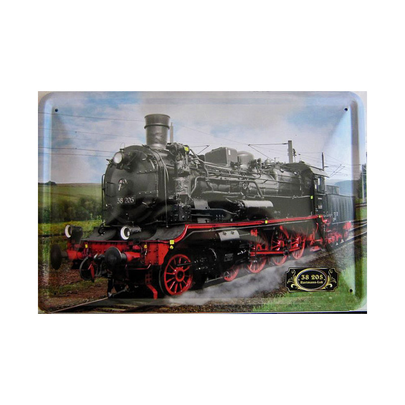 Blechschild Hartmann-Lok 38205