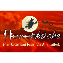 Blechschild Hexenküche -...