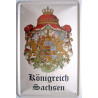 Blechschild Königreich Sachsen Wappen