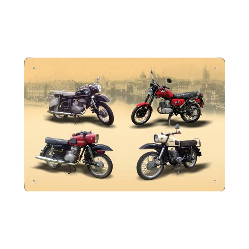 Blechschild Motorrad MZ