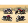 Blechschild Motorrad MZ