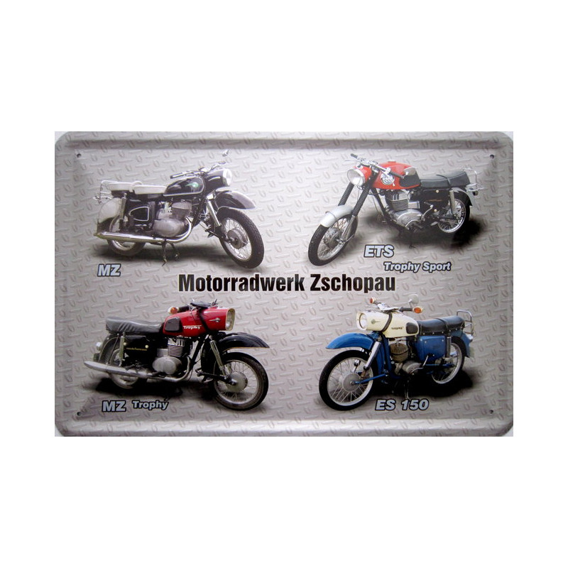 Blechschild Motorrad MZ Zschopau