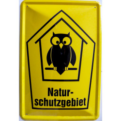 Blechschild Naturschutzgebiet