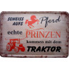 Blechschild Scheiß aufs Pferd Traktor