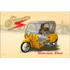 Blechschild Simson Duo