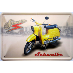 Blechschild Simson Schwalbe...