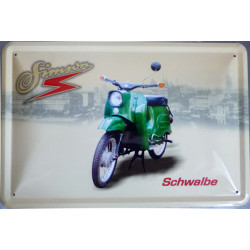 Blechschild Simson Schwalbe...