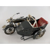 Motorrad mit Beiwagen Blechmodell 32 cm